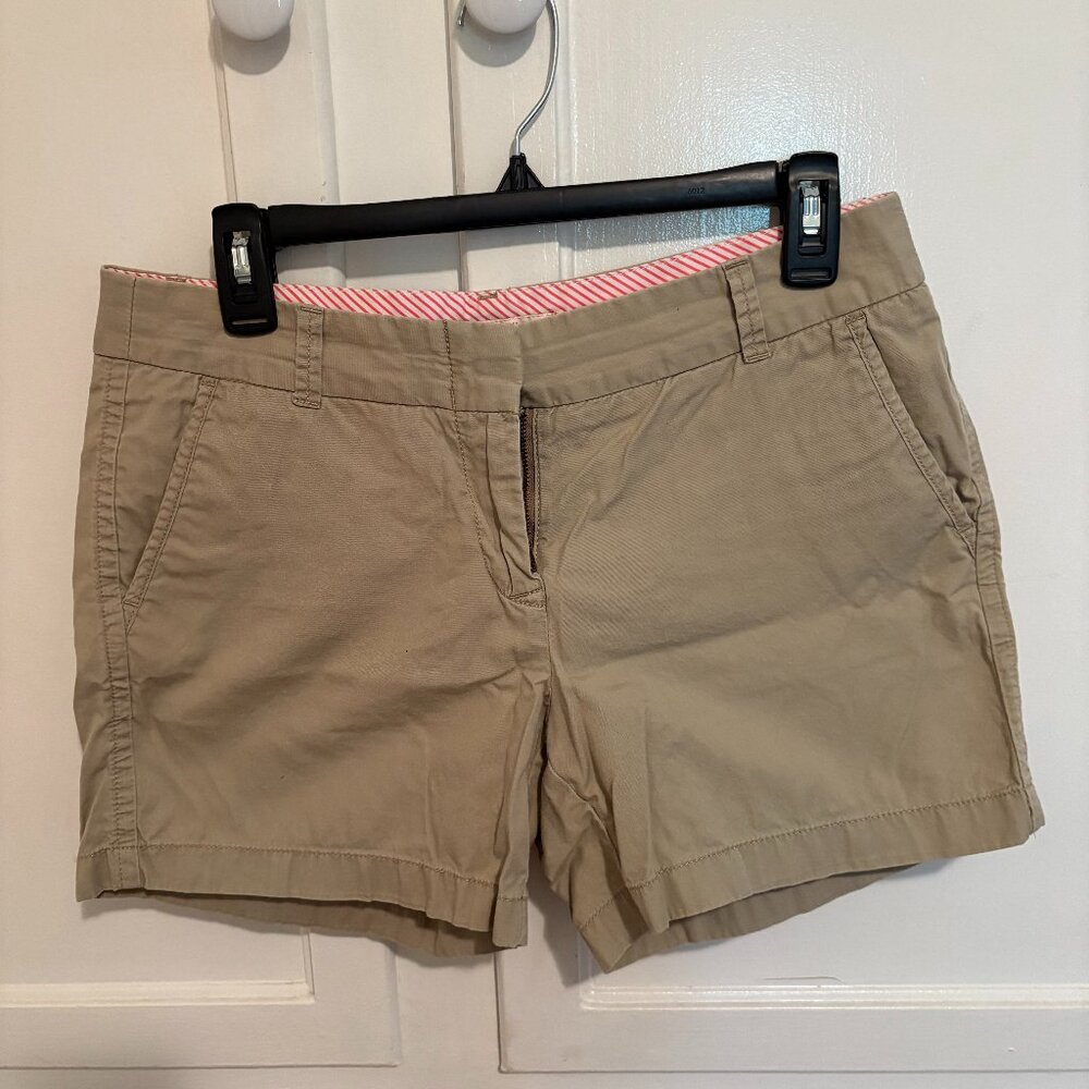 Size 6 J.Crew Khaki Cotton Chino Shorts